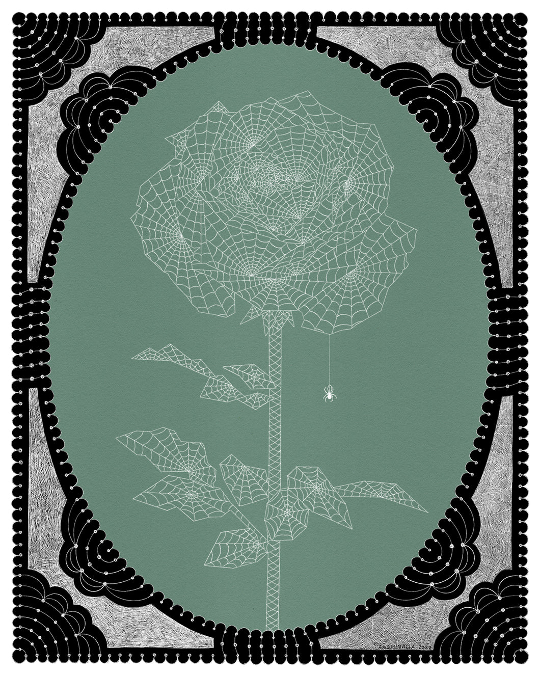 Rose Web Print